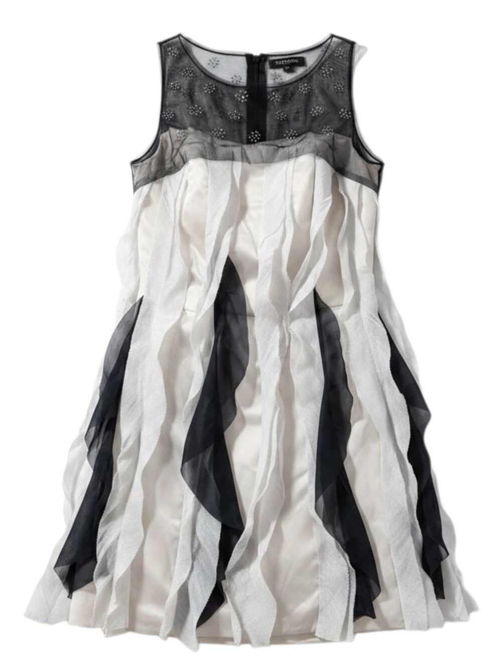 Princess Vera Wang Juniors Mesh Tattered Cocktail Mini Dress In 9